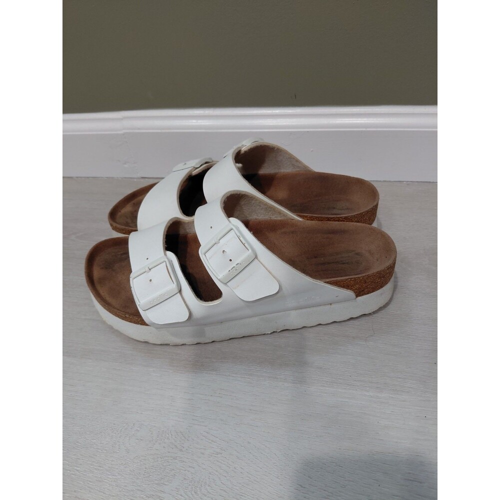 Papillio By Birkenstock Arizona White Vegan Women Size 41EU 10 US Narrow